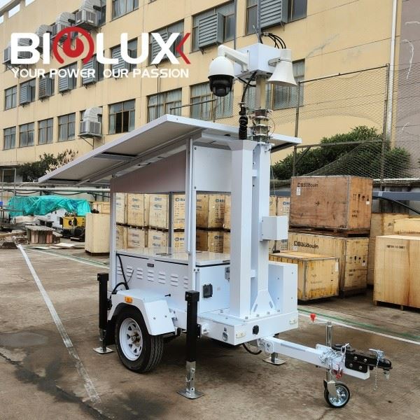 Chinese Mobile Solar Tower With Camera High Efficiency