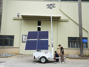 Bigluxni oching, mobile quyosh nuri minorasi: Ishonuvchan sanoat yoritgichi