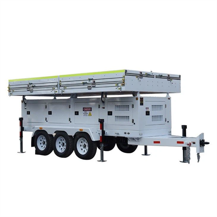 60KW Mobile Solar Generator Trailer
