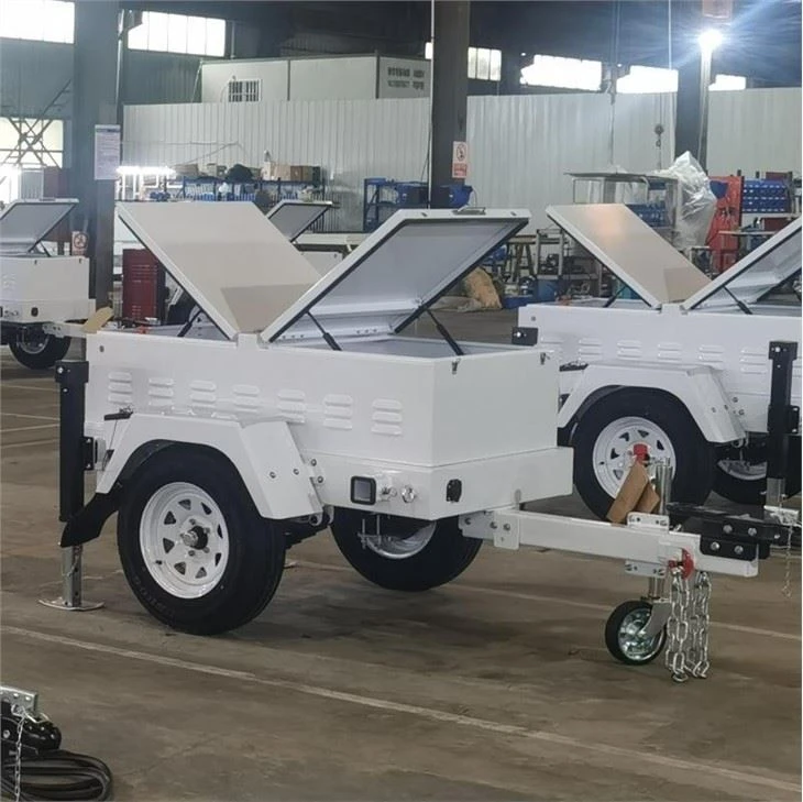 9600WH Mobile Solar Suveillance Tower