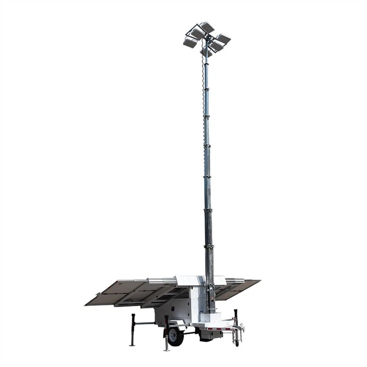 Mobile Trailer Lighting With Solar Generator For Mining And Parking Lot