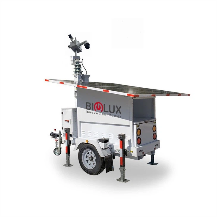 Solar Surveillance Camera Trailer