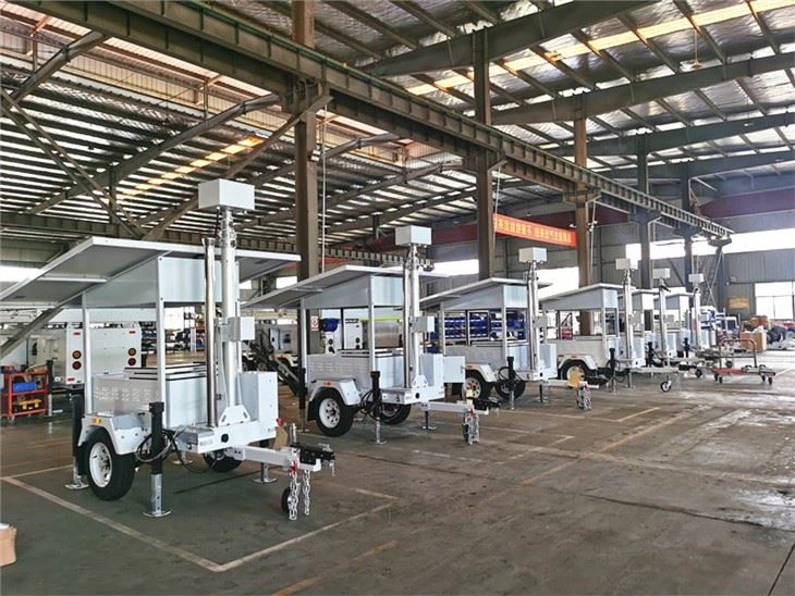 Solar Surveillance Camera Trailer