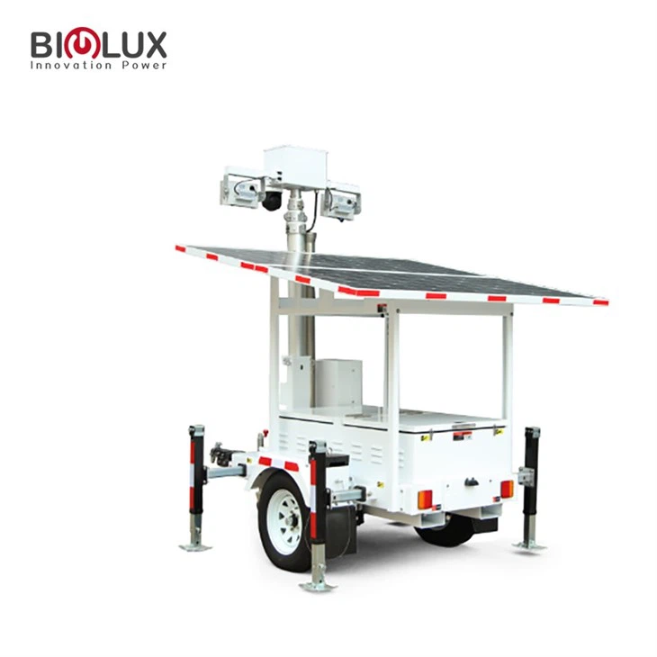 435W*2 Simple Mobile Solar CCTV Tower