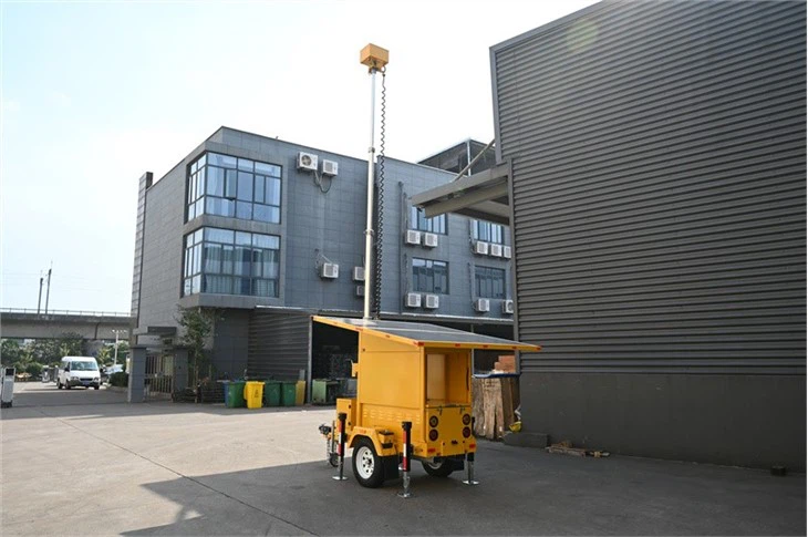Mobile Surveillance Trailer Powered By Solar