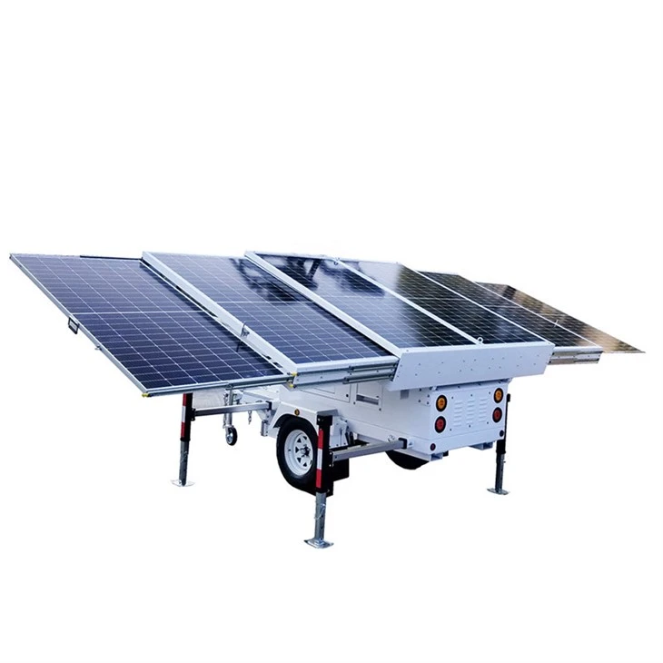 Mobile Solar Generrator With Six Panels
