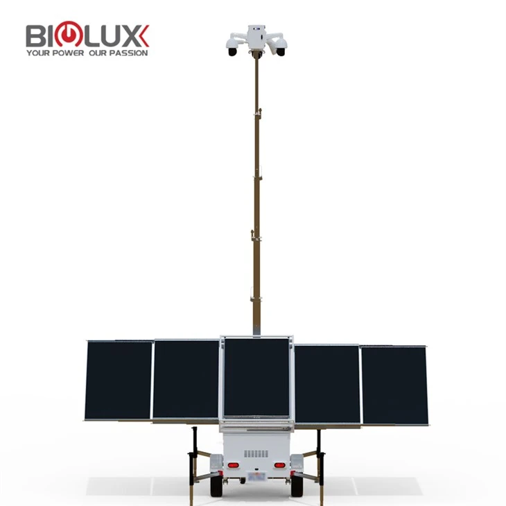 5*450W Large Capacity Mobile Powered Generator CCTV SecurityTrailer For Oil Field suppliers