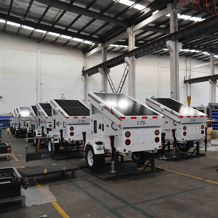 Mobile Solar Power Trailer For Device Charge